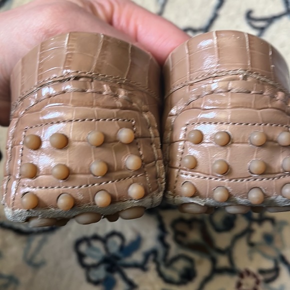 M. Gemi Driver Loafers Croc Tan 38.5 - Picture 5 of 8